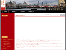 Tablet Screenshot of etclondon.com